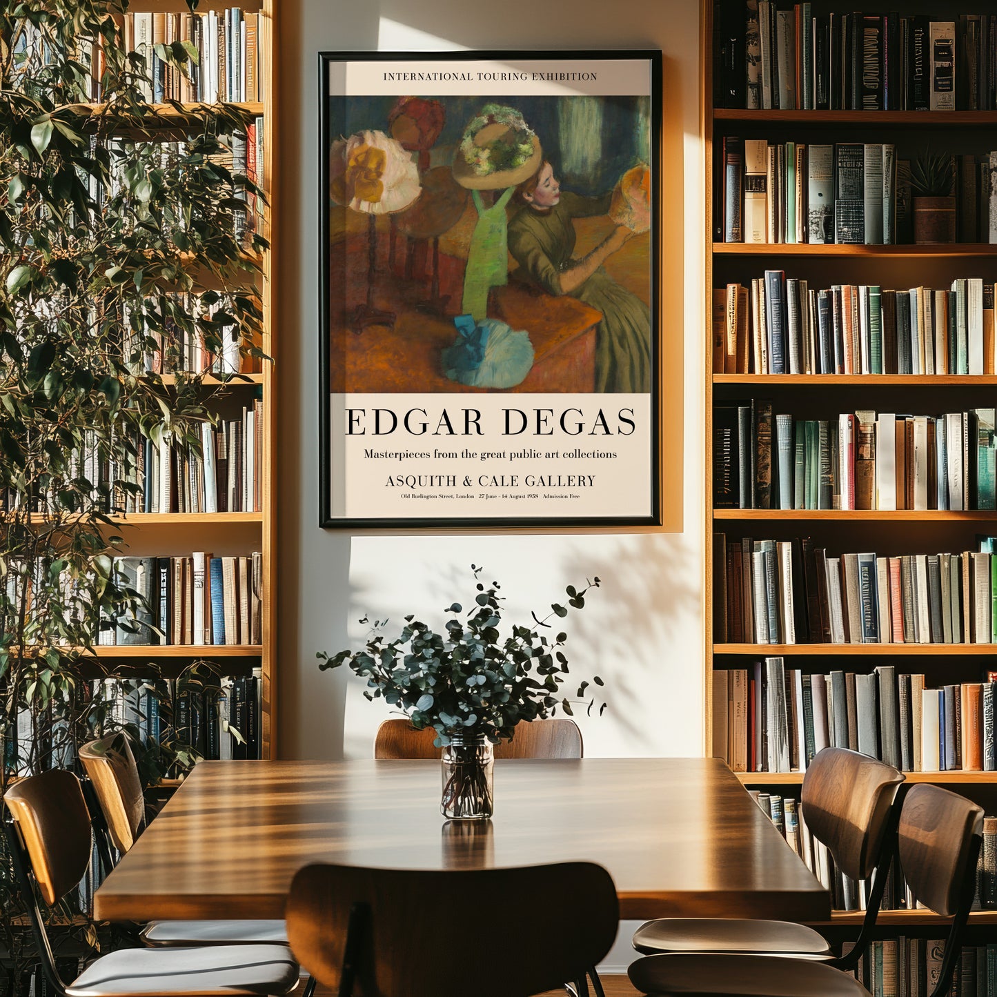 Edgar Degas Exhibition Poster, The Millinery Shop