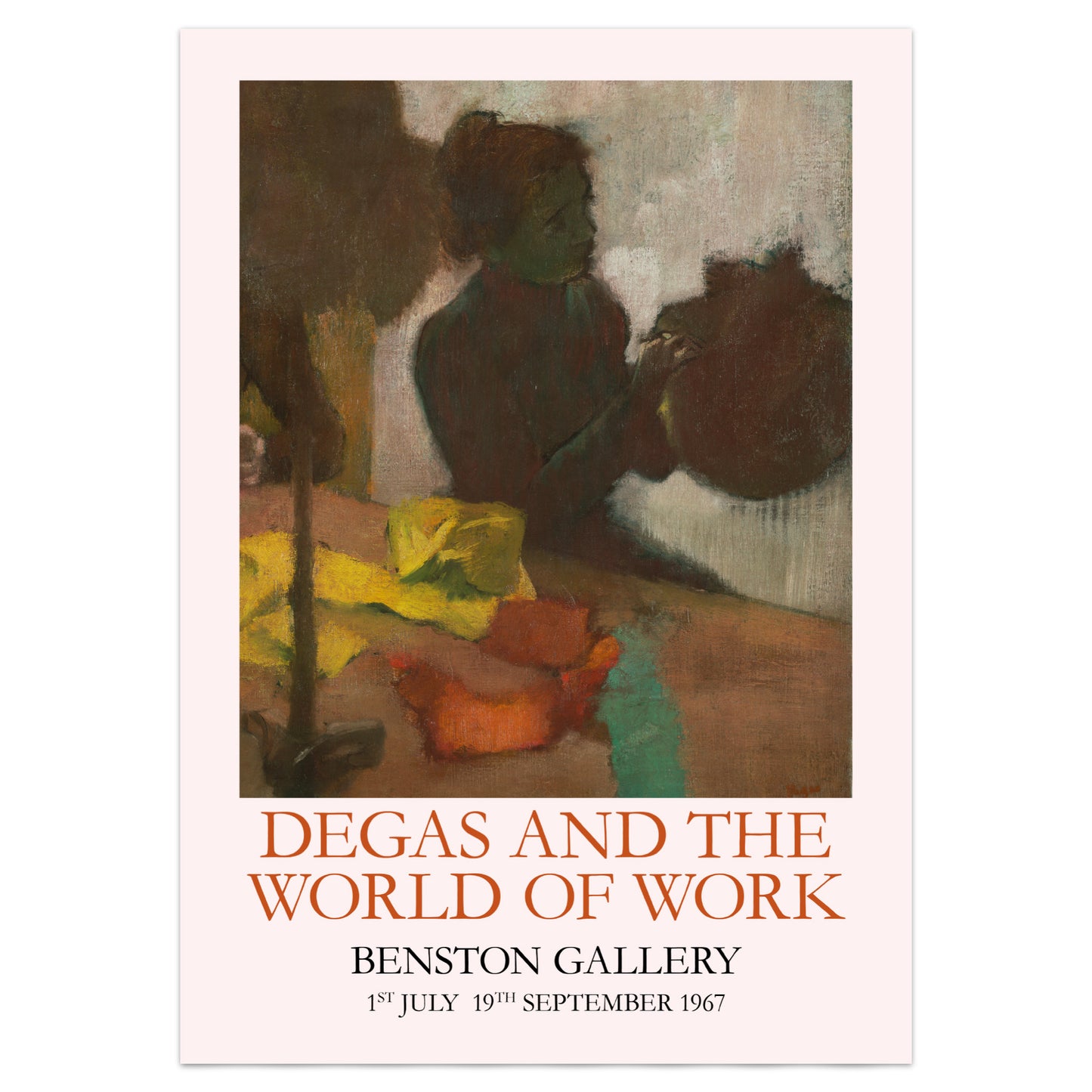 Edgar Degas Exhibition Poster, The Milliners