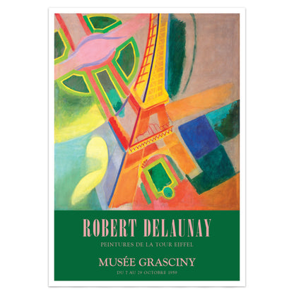 Robert Delaunay 'Eiffel Tower' Exhibition Poster