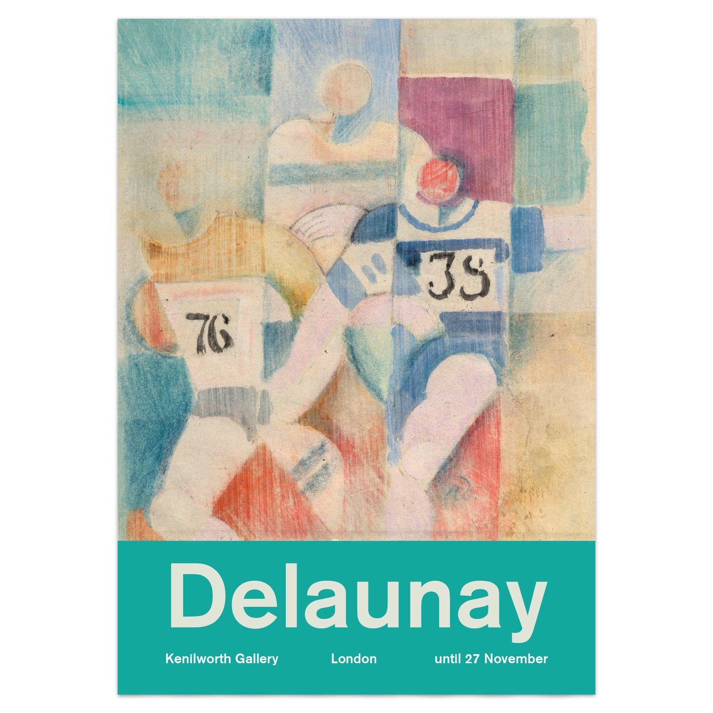Robert Delaunay Exhibition Poster: 'Étude pour les coureurs' - 'Study for The Runners'