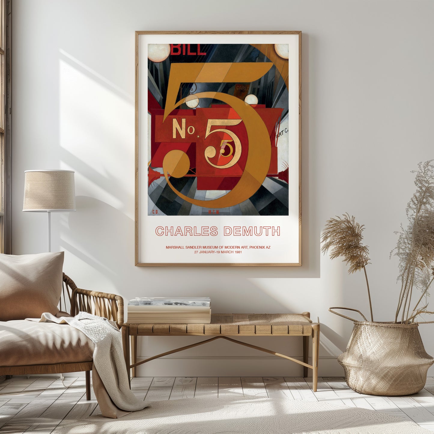 Charles Demuth Exhibition Poster - 'I Saw The Figure 5 In Gold'