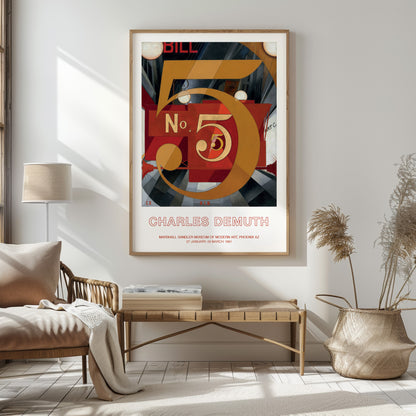 Charles Demuth Exhibition Poster - 'I Saw The Figure 5 In Gold'