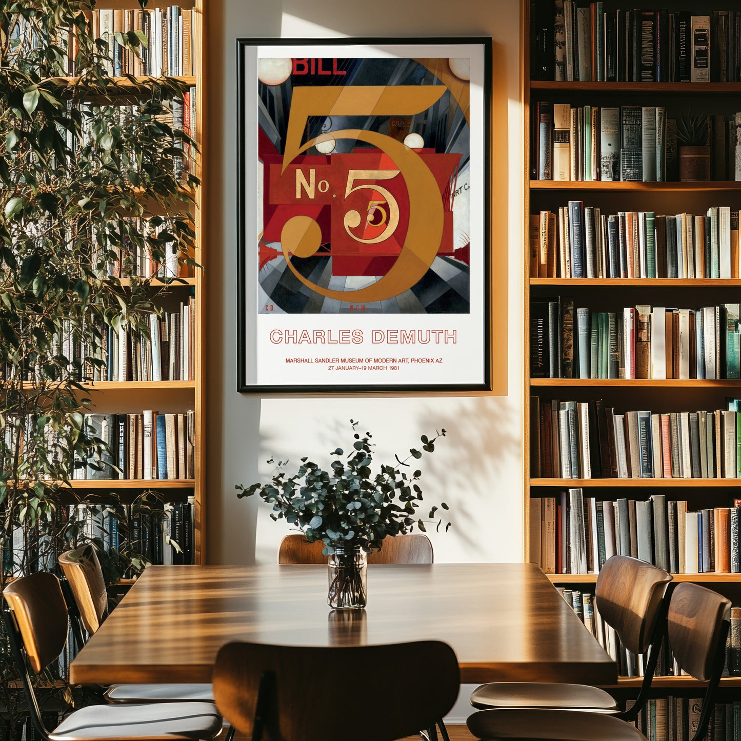 Charles Demuth Exhibition Poster - 'I Saw The Figure 5 In Gold'