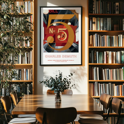 Charles Demuth Exhibition Poster - 'I Saw The Figure 5 In Gold'