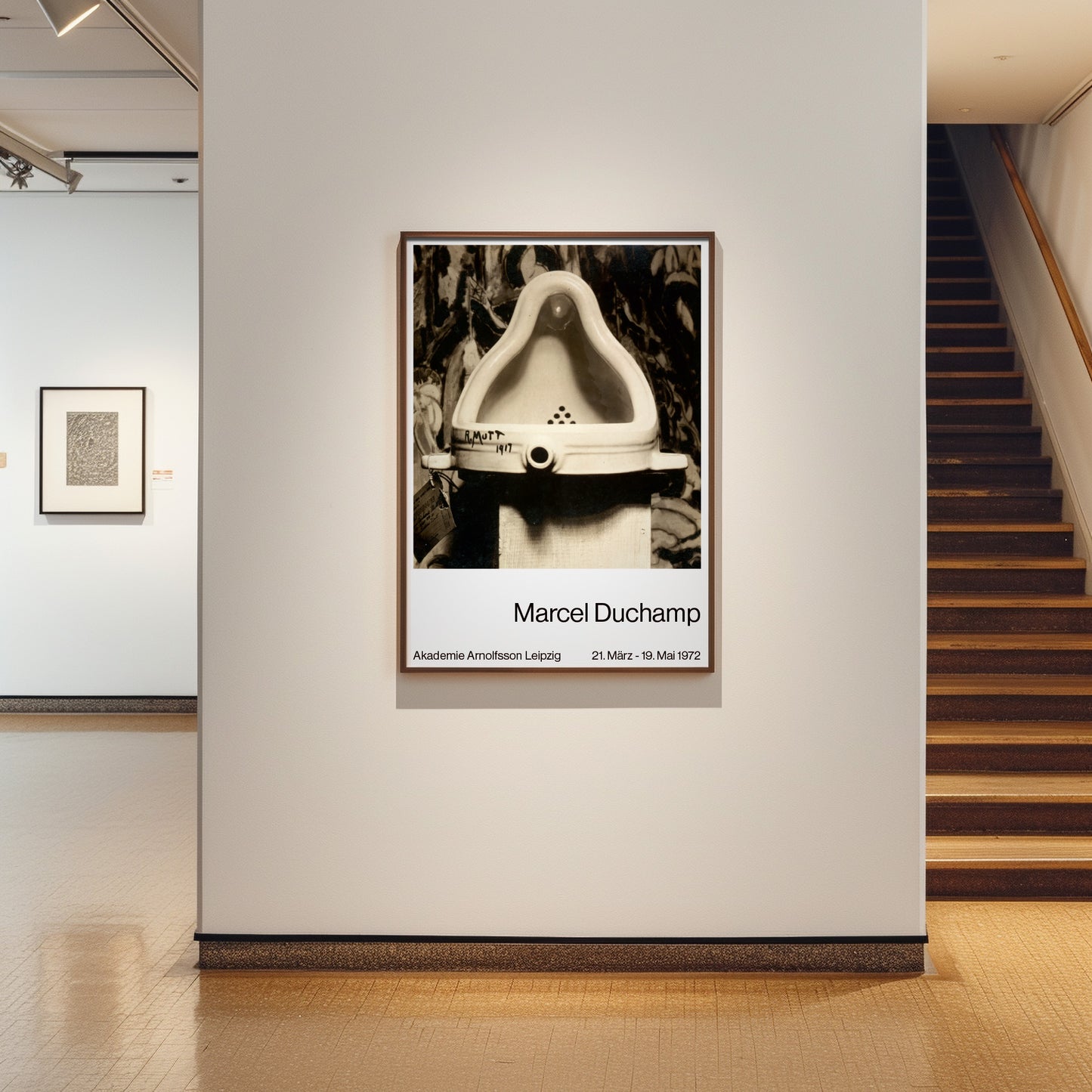 Marcel Duchamp Exhibition Poster - 'Fountain' (Urinal) 1917