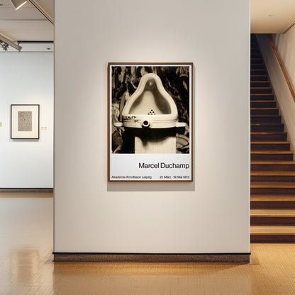 Marcel Duchamp Exhibition Poster - 'Fountain' (Urinal) 1917