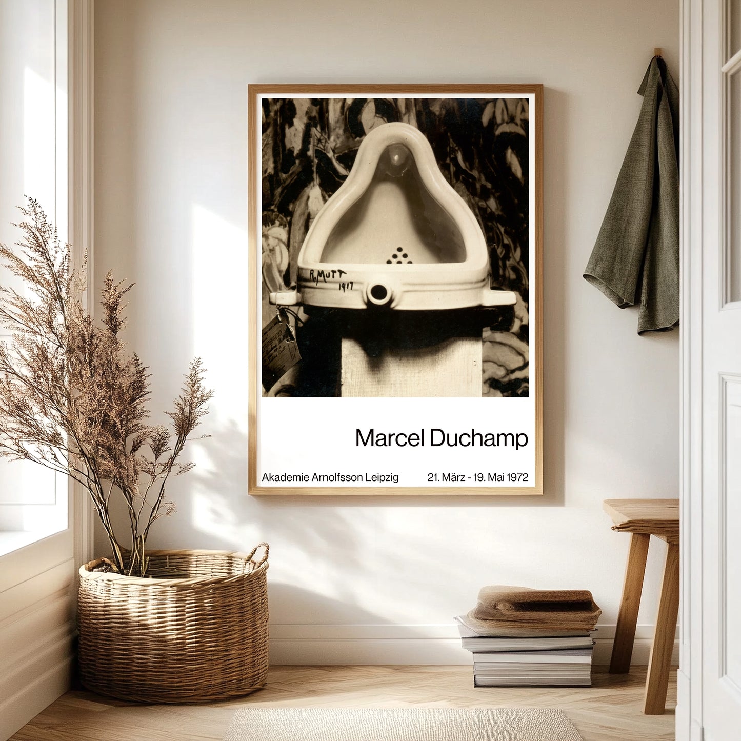 Marcel Duchamp Exhibition Poster - 'Fountain' (Urinal) 1917