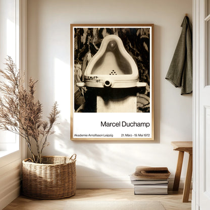Marcel Duchamp Exhibition Poster - 'Fountain' (Urinal) 1917