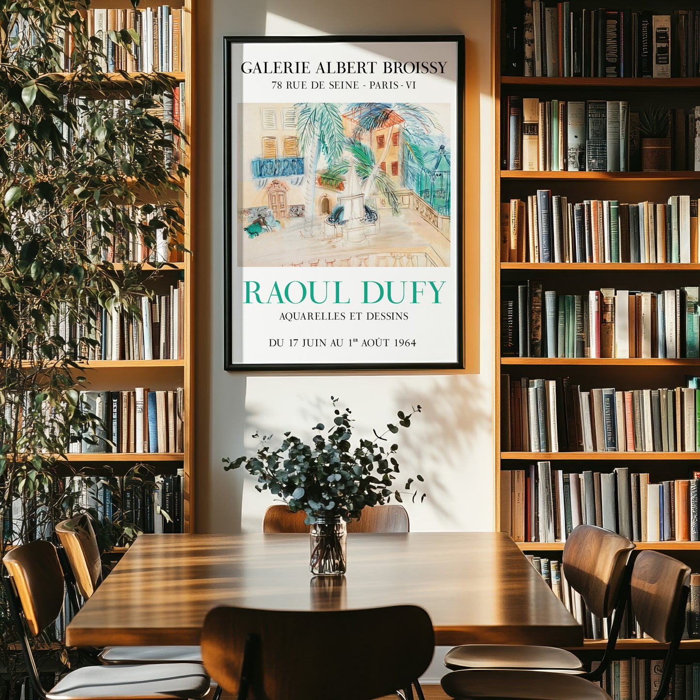 Raoul Dufy 1964 Paris Exhibition Poster - Classic French Art Show Print