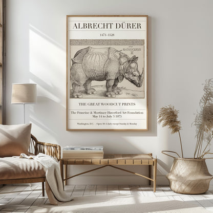 Albrecht Dürer 'The Rhinoceros' Exhibition Poster