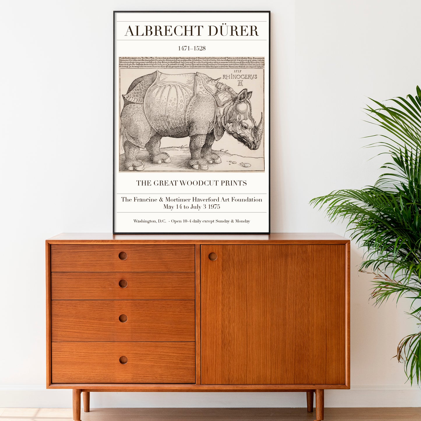 Albrecht Dürer 'The Rhinoceros' Exhibition Poster