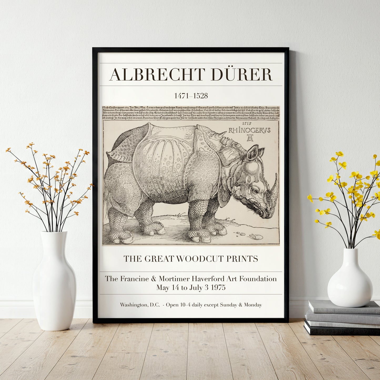 Albrecht Dürer 'The Rhinoceros' Exhibition Poster