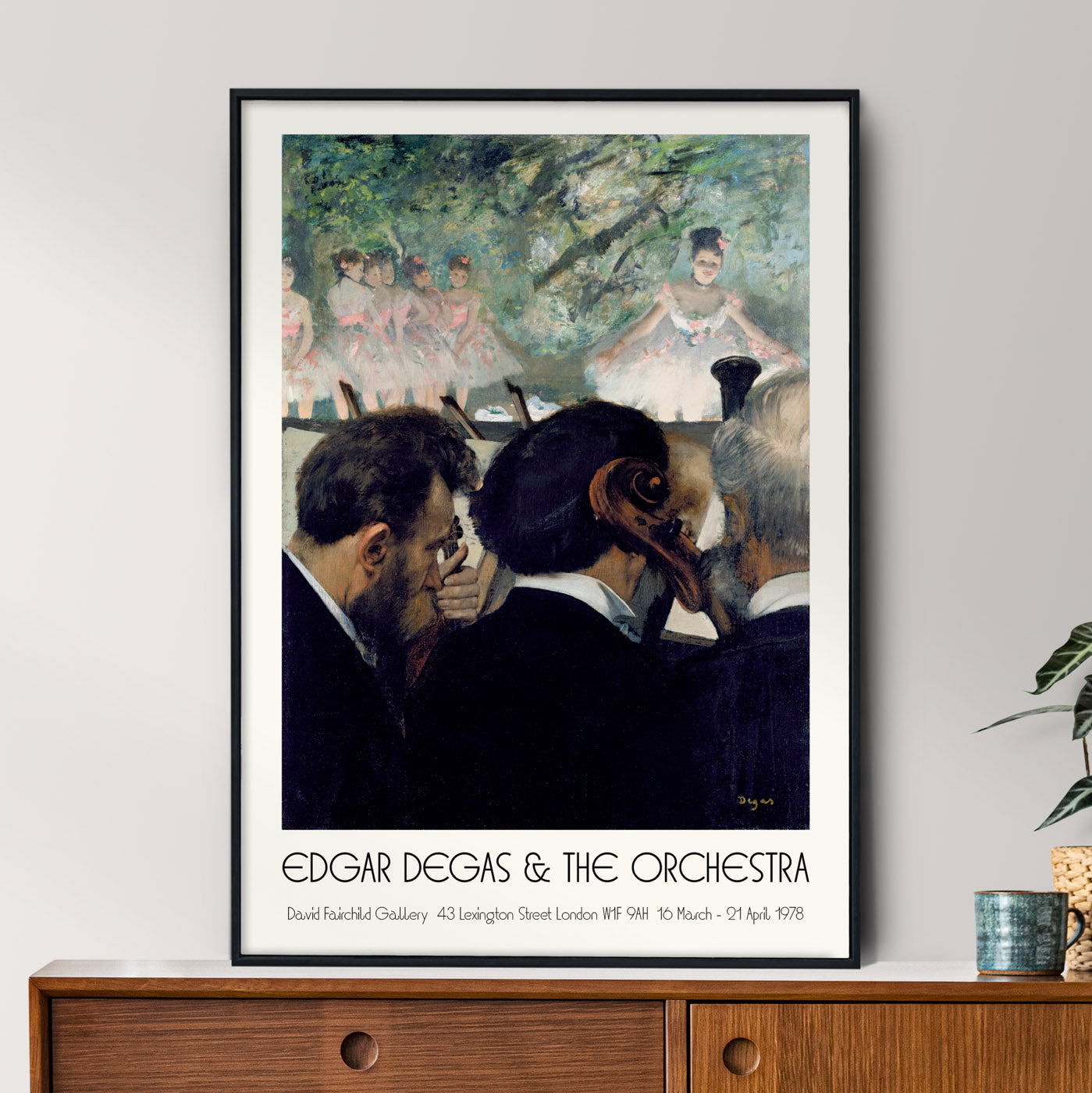 Edgar Degas Exhibition Poster - Orchestra Musicians, 1872