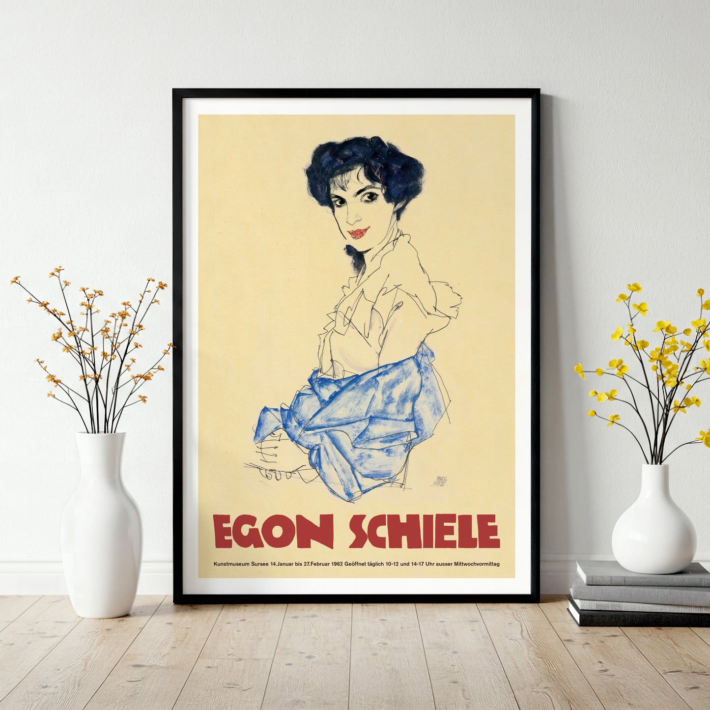 Egon Schiele Exhibition Poster - Portrait of Elisabeth Lederer