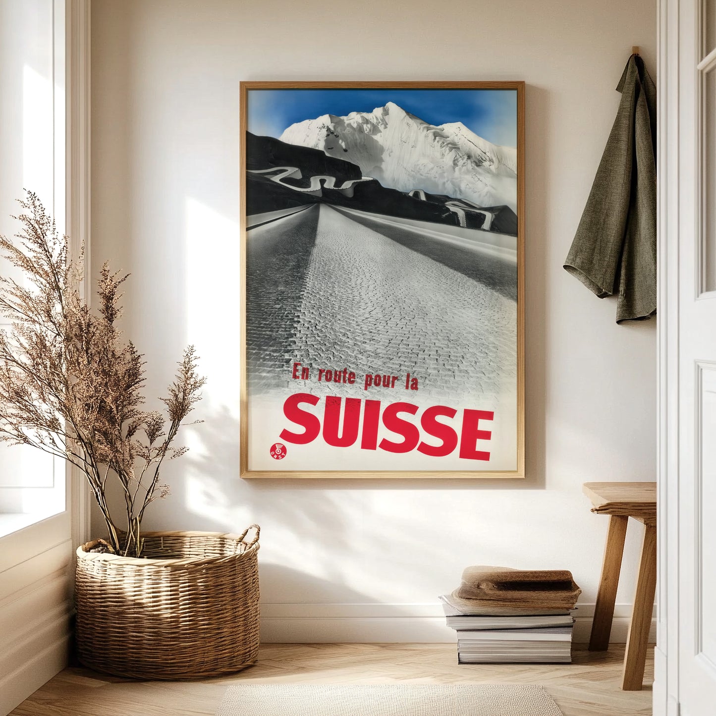 En Route Pour La Suisse – Herbert Matter Vintage Travel Poster
