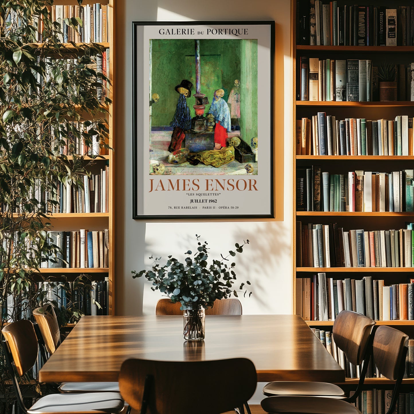 James Ensor 'Skeletons Warming Themselves' Exhibition Poster