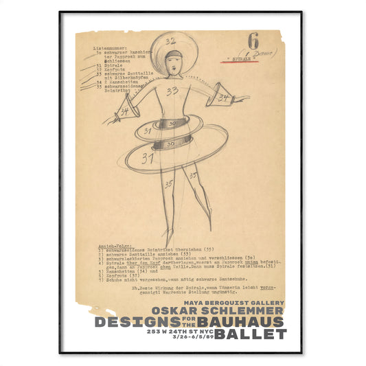 Oskar Schlemmer Triadic Ballet Poster | Art Poster Archive