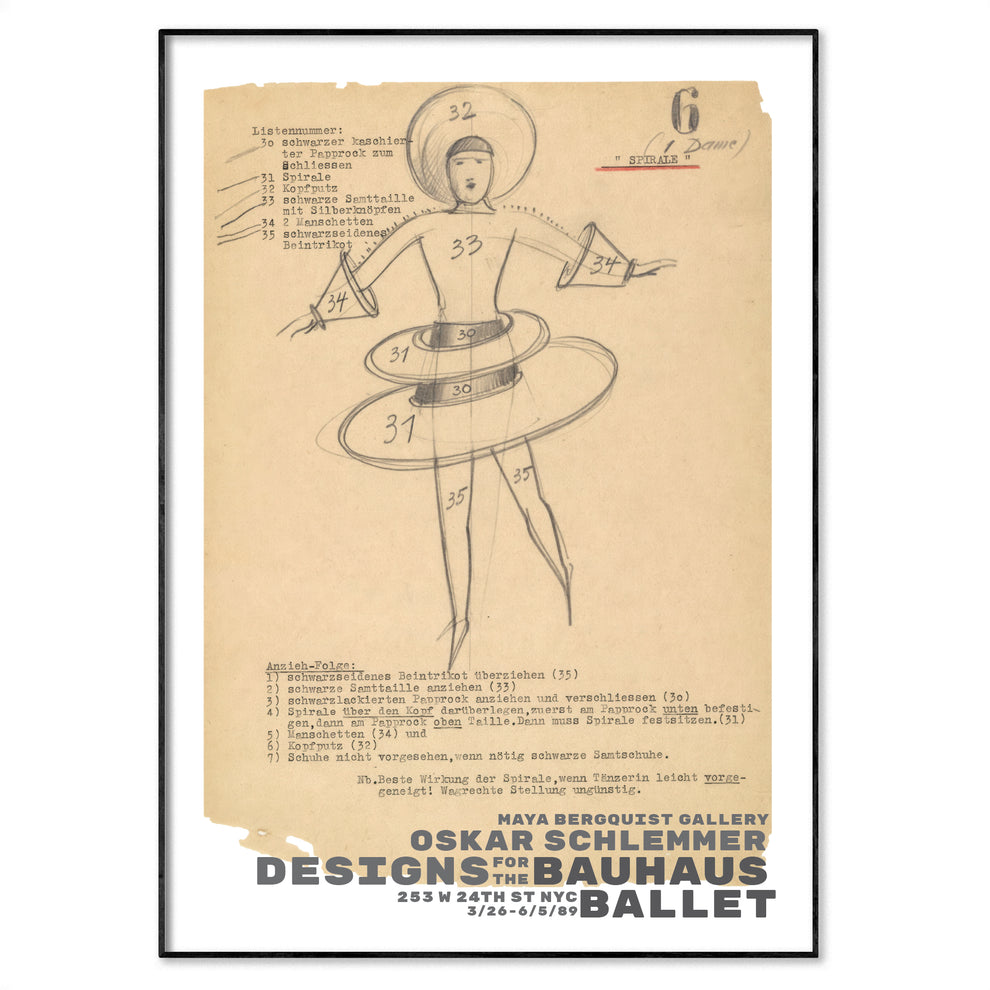 Oskar Schlemmer Triadic Ballet Poster | Art Poster Archive ...