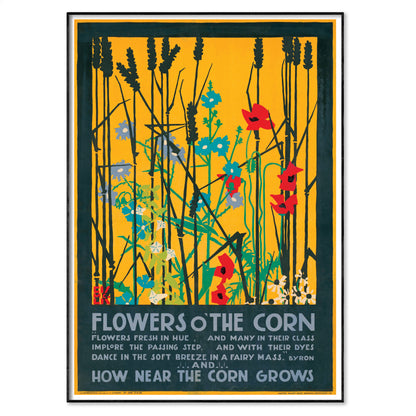 Edward McKnight Kauffer 'Flowers o' the Corn' 1920 Transport Poster