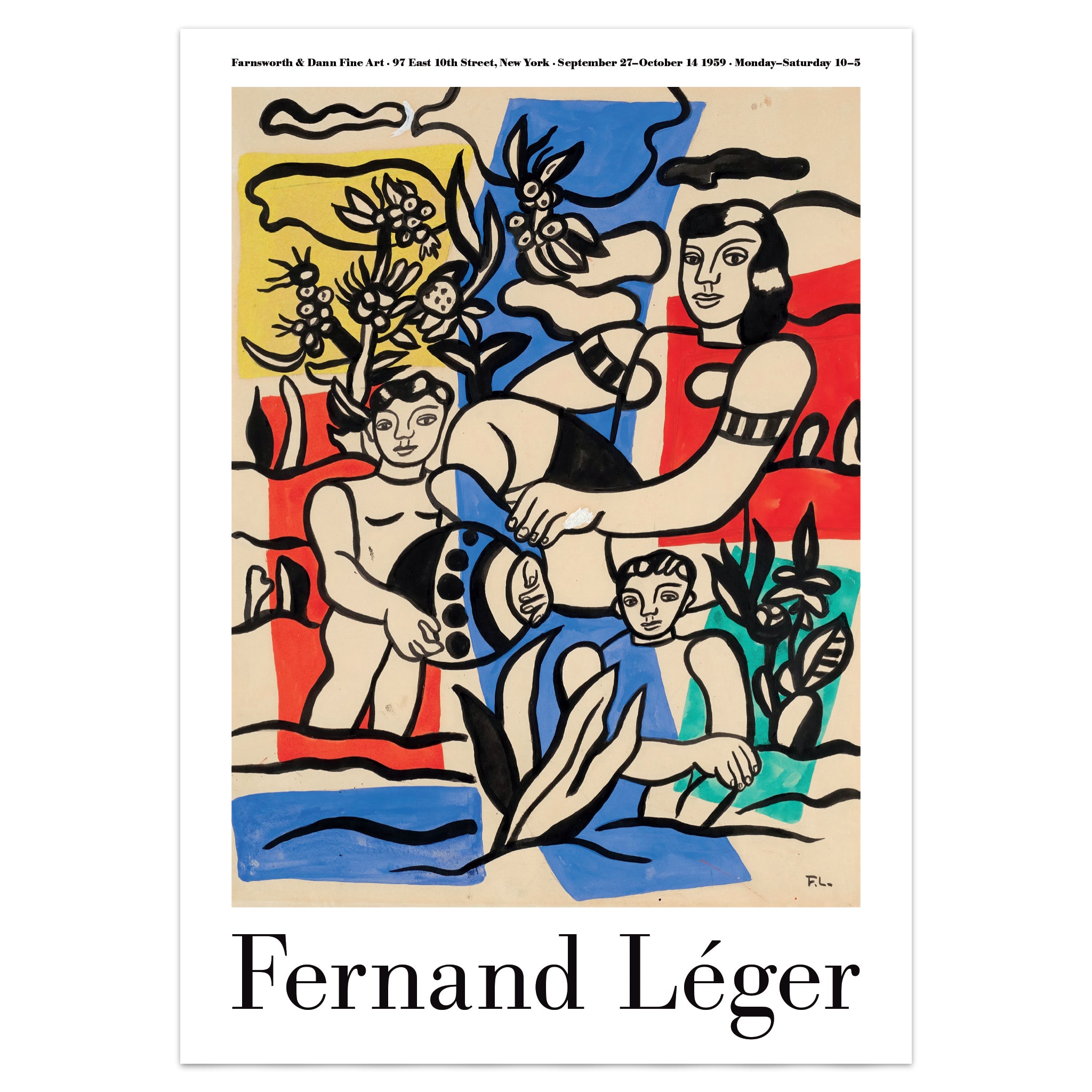 Fernand Léger Exhibition Poster NYC 1959 | Art Poster Archive