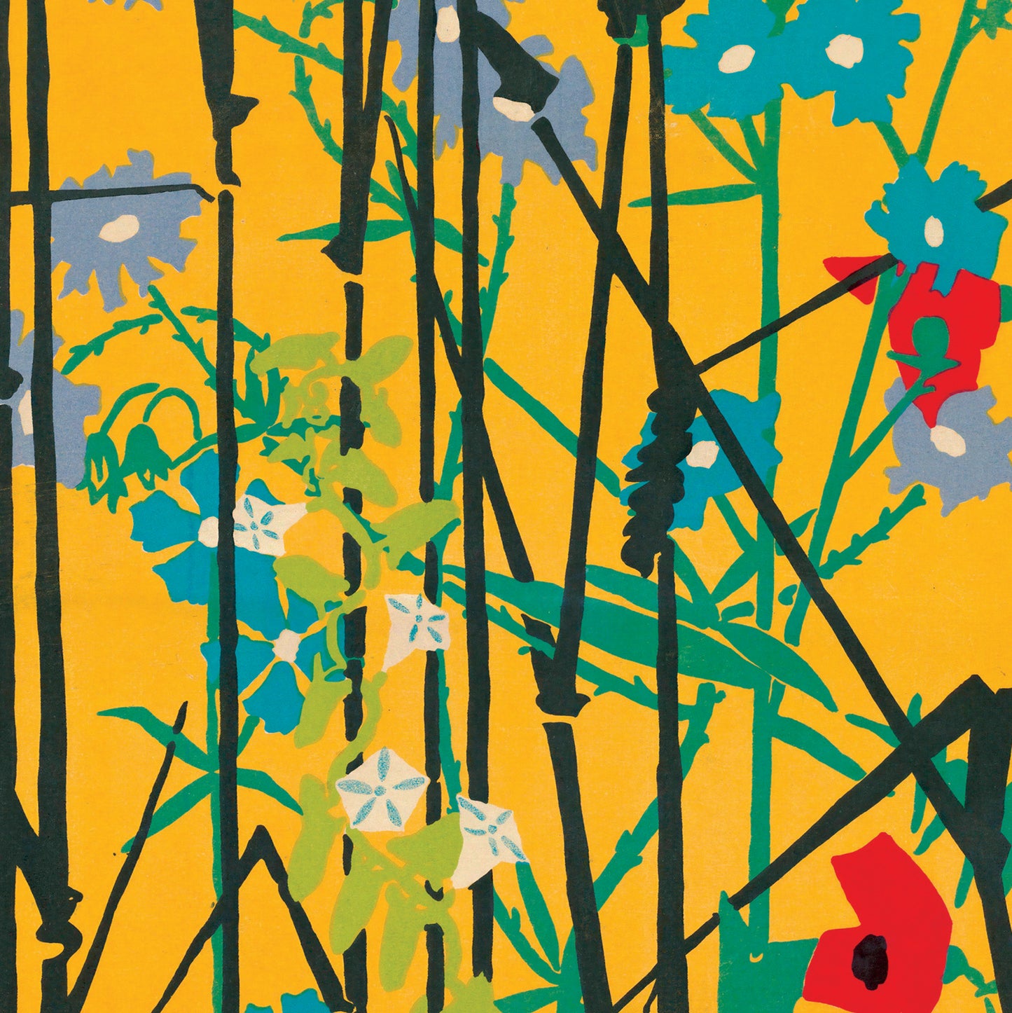 Edward McKnight Kauffer 'Flowers o' the Corn' 1920 Transport Poster