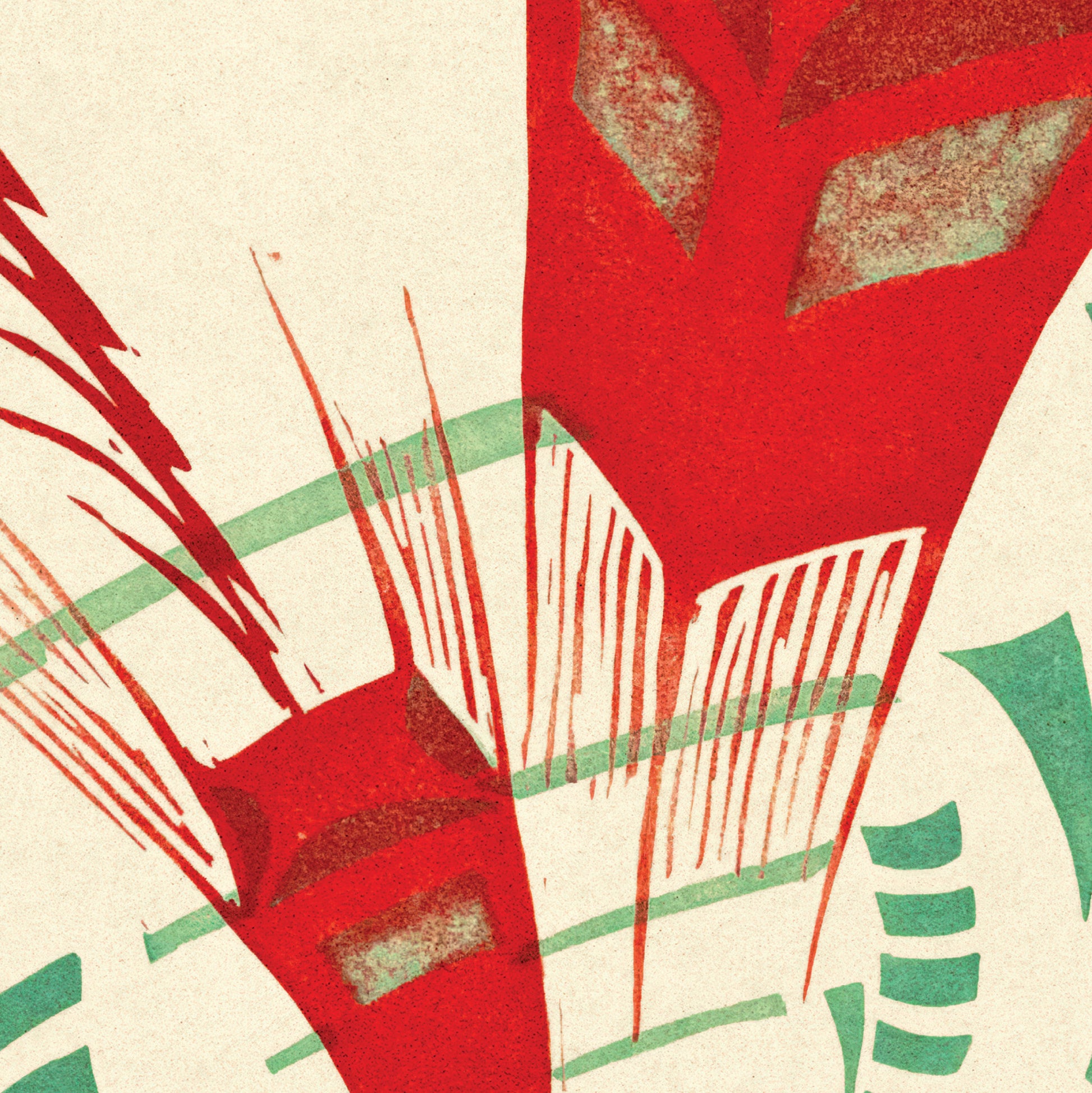 Cyril Power 'Lifts' 1930 Linocut Exhibition Poster