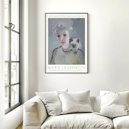Marie Laurencin Self Portrait with Siamese Cat 1946 oil painting art exhibition poster