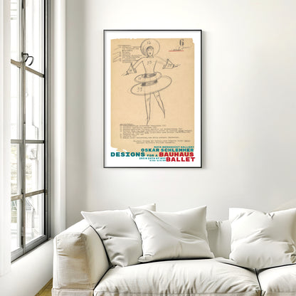 Oskar Schlemmer Bauhaus Ballet Exhibition Poster
