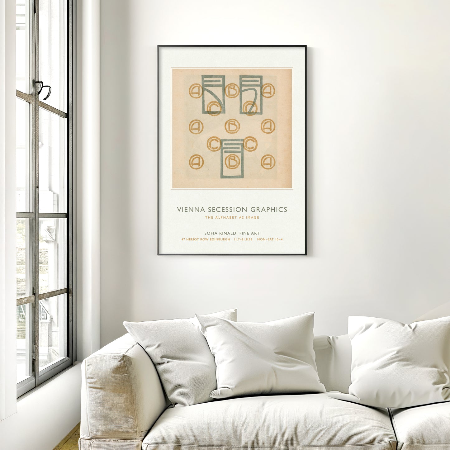 Art Nouveau typographic design from Ver Sacrum magazine page