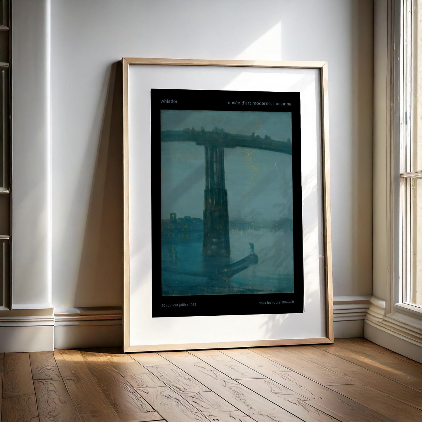 James McNeill Whistler 'Nocturne: Blue and Gold' Old Battersea Bridge Exhibition Poster