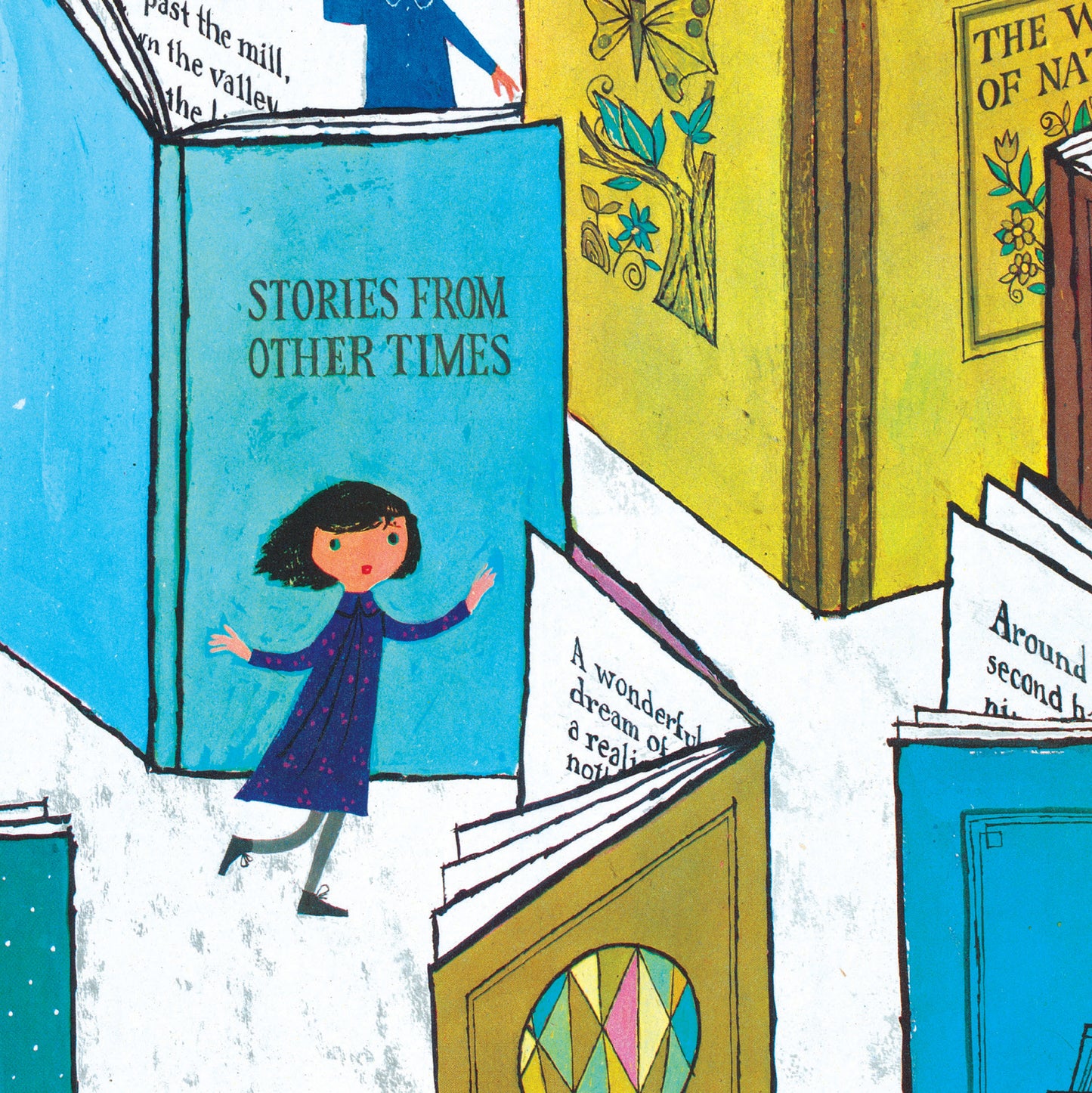 Library Poster - Book Week 1957 - 'Explore With Books'