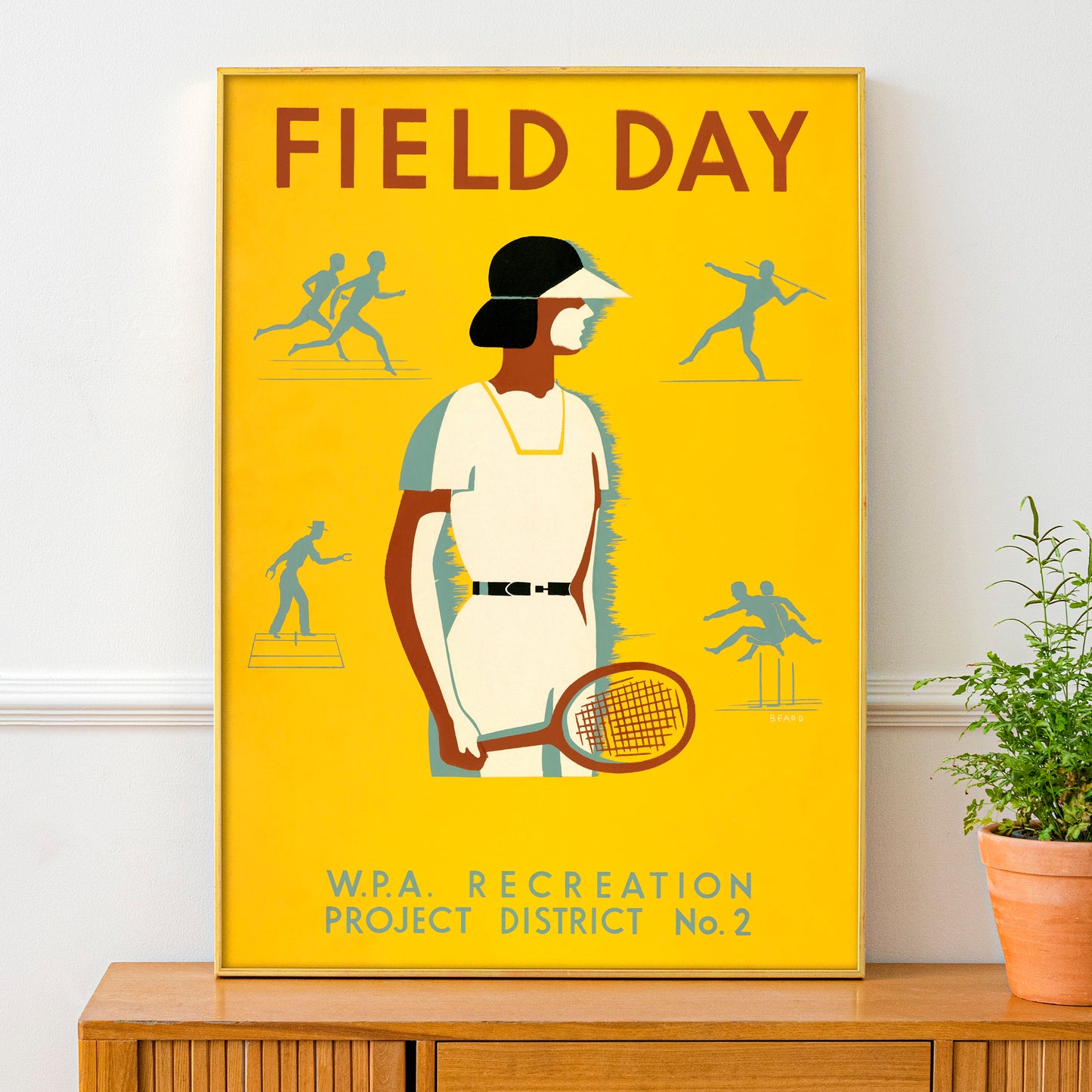 Field Day - Vintage 1930s WPA Sports Poster