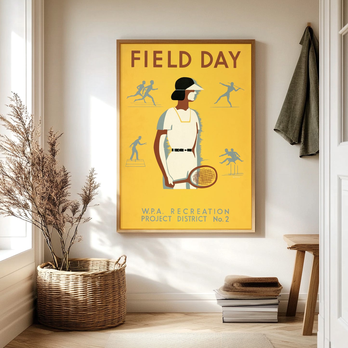 Field Day - Vintage 1930s WPA Sports Poster