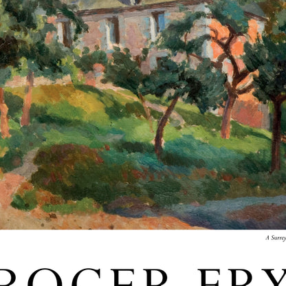 Roger Fry And The Bloomsbury Group Exhibition Poster - 'A Surrey House'
