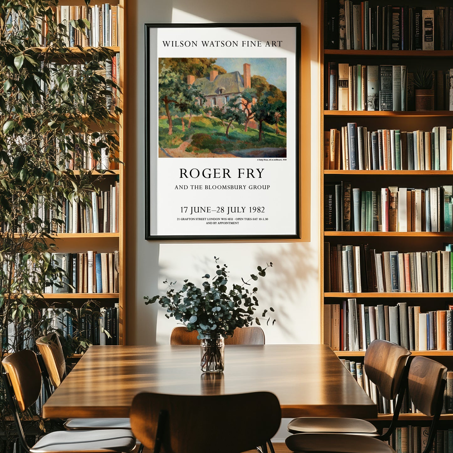 Roger Fry And The Bloomsbury Group Exhibition Poster - 'A Surrey House'