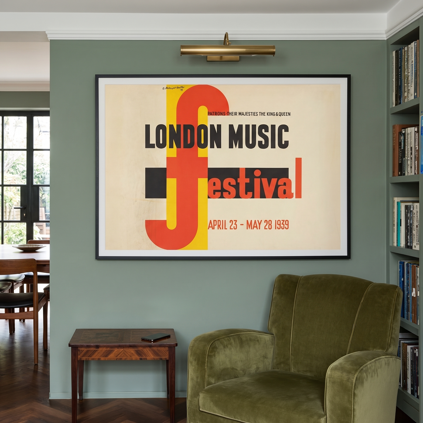 E. McKnight Kauffer London Music Festival Poster from 1939