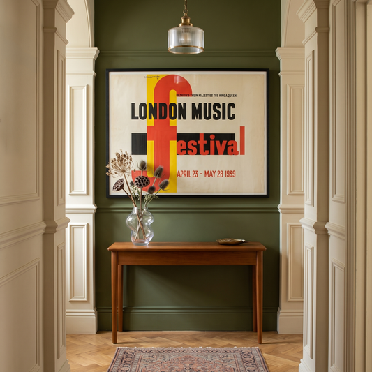 E. McKnight Kauffer London Music Festival Poster from 1939