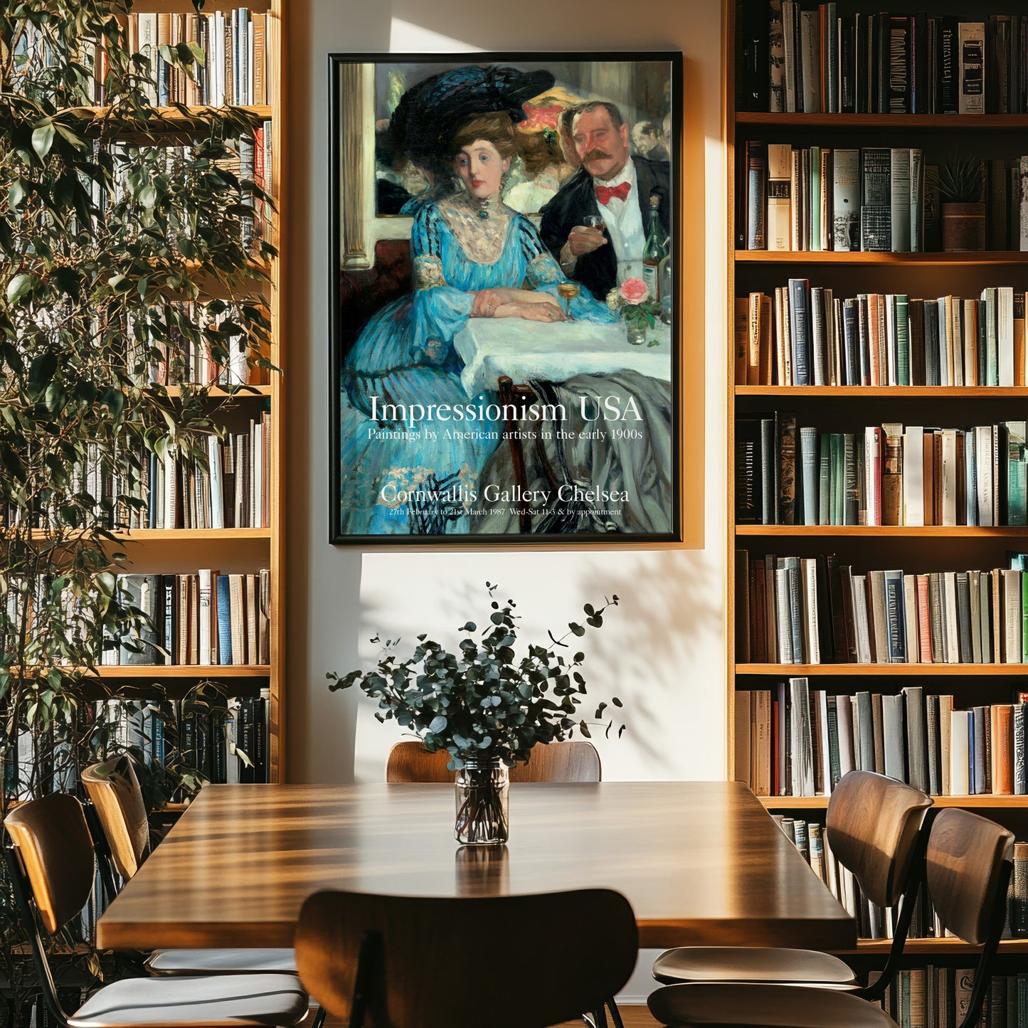 American Impressionist Painting Exhibition Poster