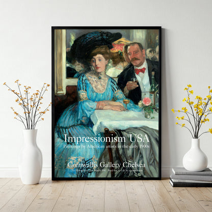 American Impressionist Painting Exhibition Poster