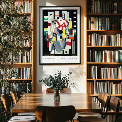 Thorvald Hellesen Poster – Untitled 1927, Cubist Abstract Art Print