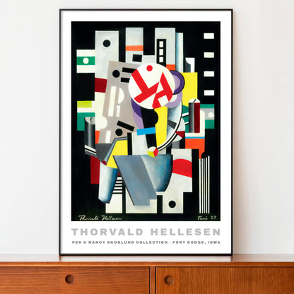 Thorvald Hellesen Poster – Untitled 1927, Cubist Abstract Art Print