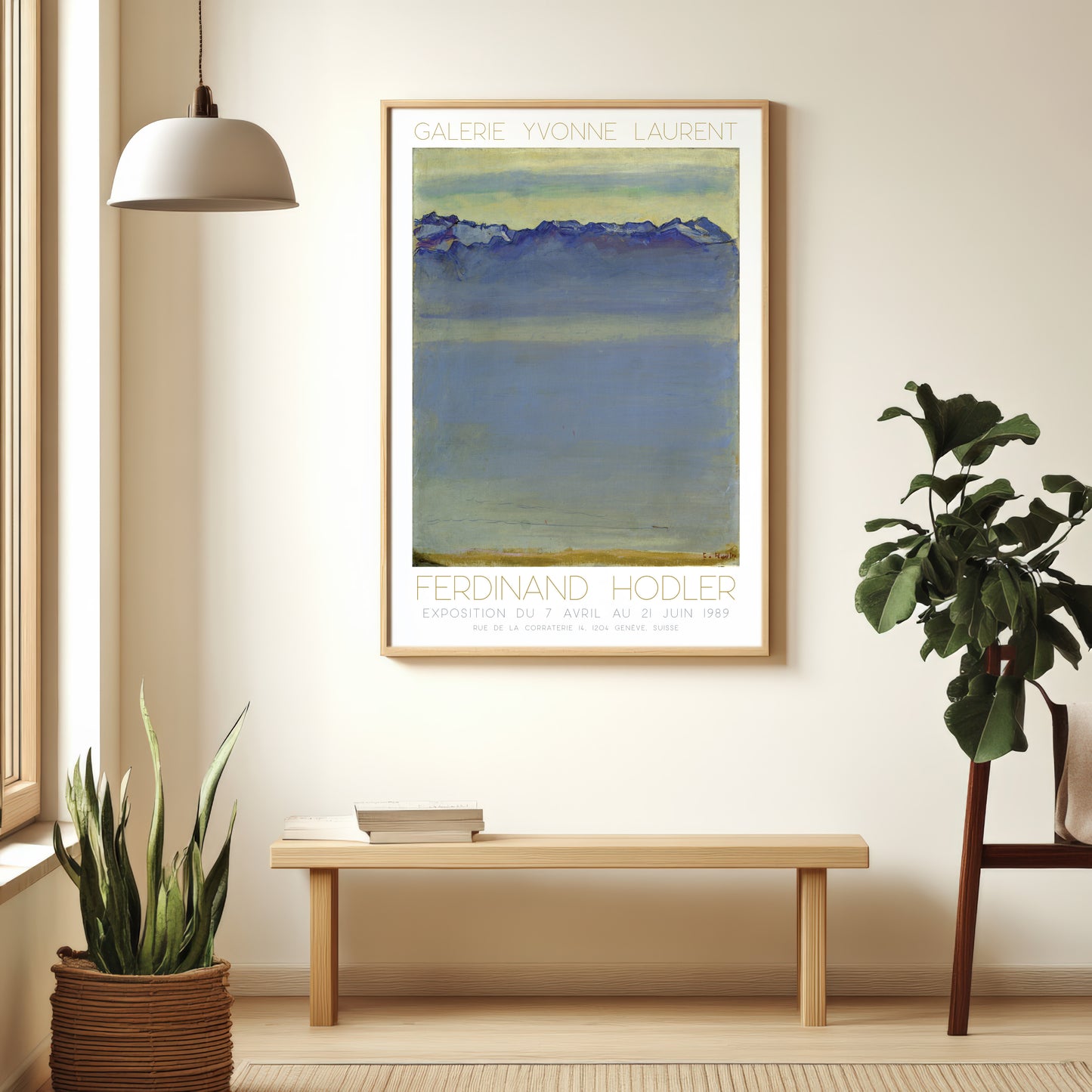 Ferdinand Hodler Exhibition Poster - 'Lake Geneva, Savoy Alps' 1907