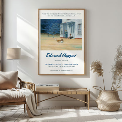 Edward Hopper Exhibition Poster -  'Cape Cod Evening' 1939
