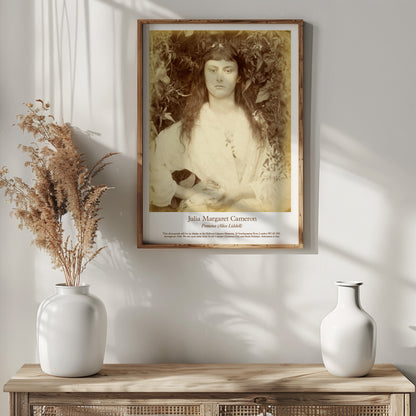 Julia Margaret Cameron Photography Exhibition Poster Print - Portrait of 'Alice In Wonderland' Alice Liddell