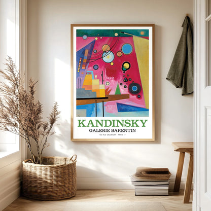 Wassily Kandinsky Exhibition Poster • Schweres Rot, 1924