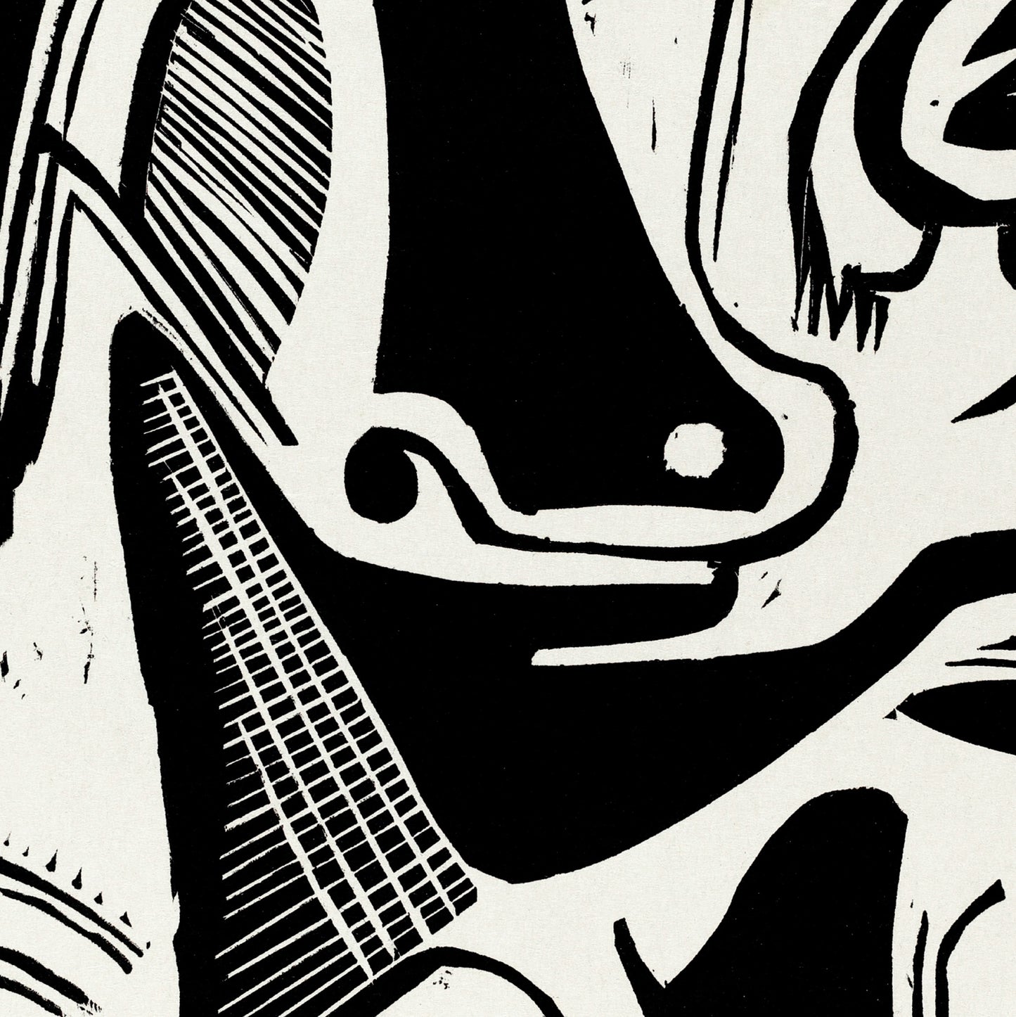 Ernst Ludwig Kirchner Exhibition Poster, The Large Cow Lying Down