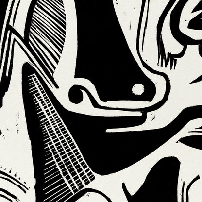 Ernst Ludwig Kirchner Exhibition Poster, The Large Cow Lying Down