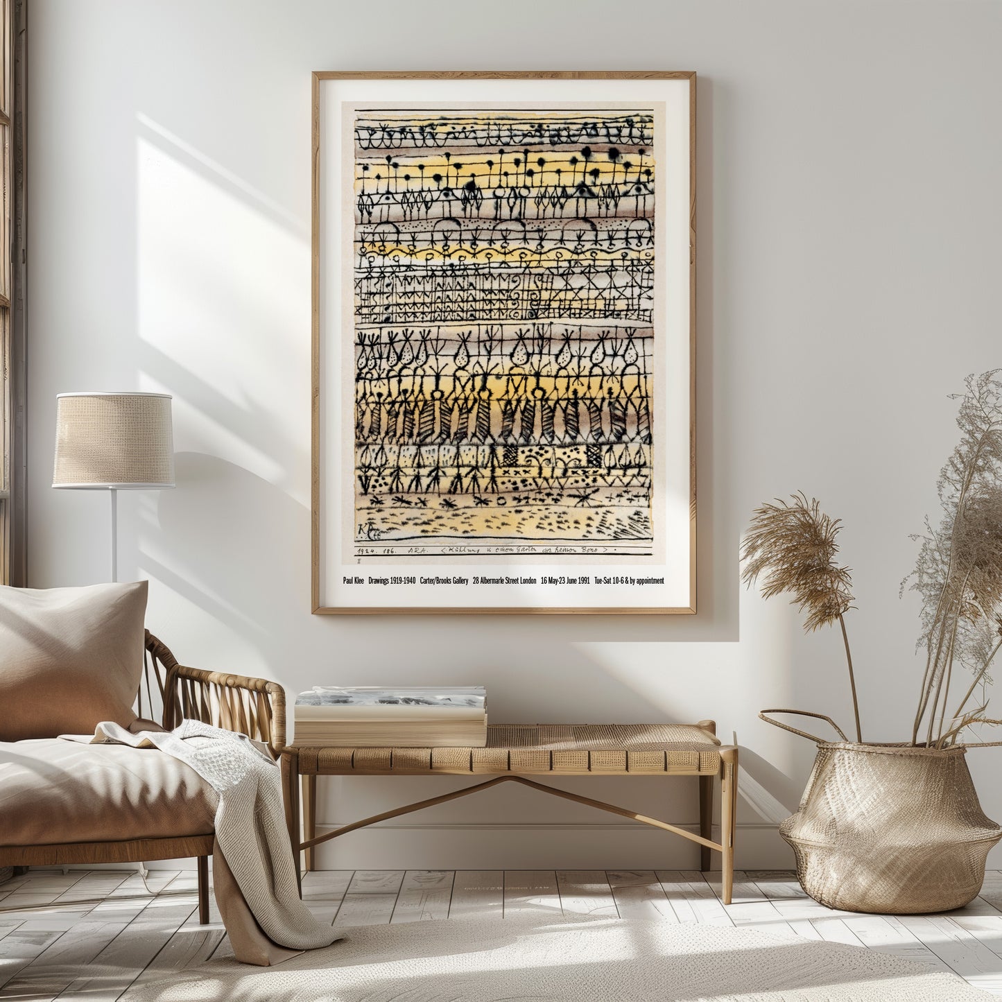 Paul Klee Print - Exhibition Poster - Macaw Cooling In A Garden In The Hot Zone