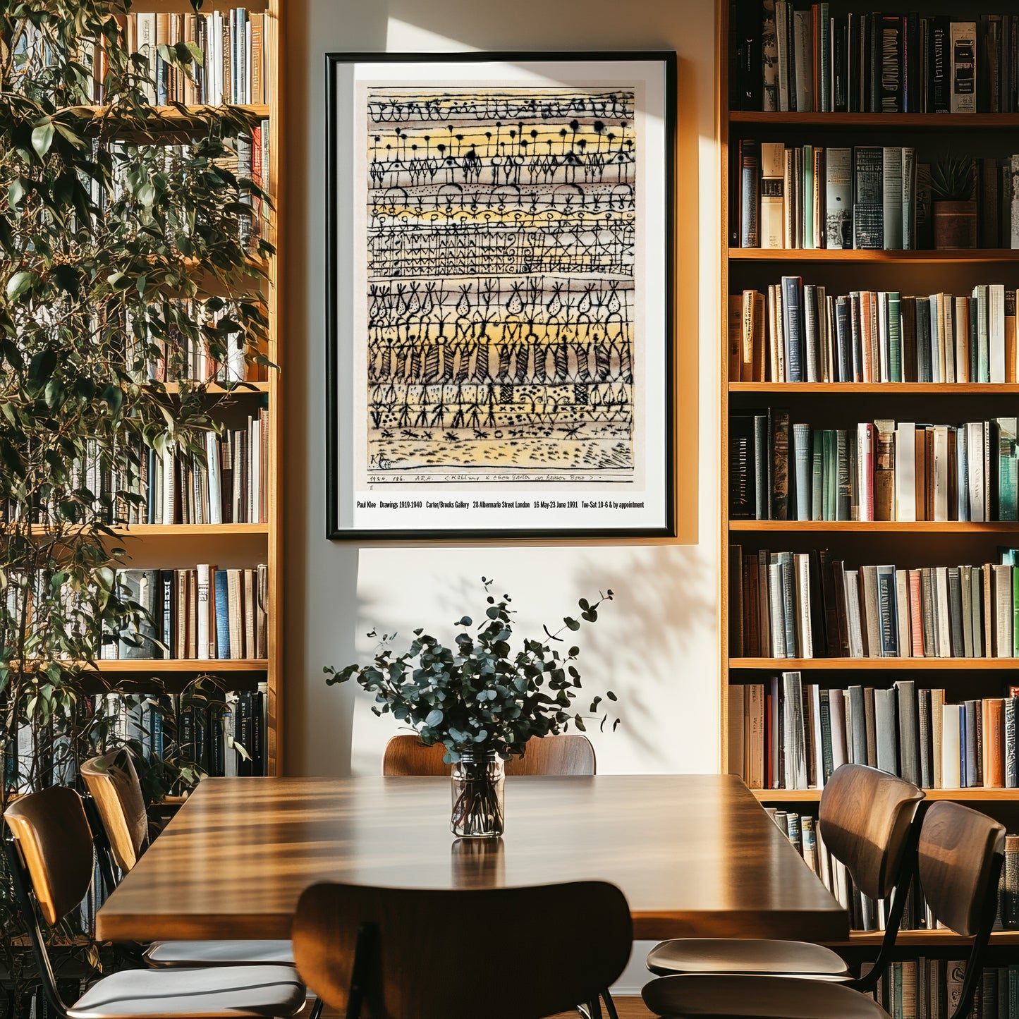 Paul Klee Print - Exhibition Poster - Macaw Cooling In A Garden In The Hot Zone