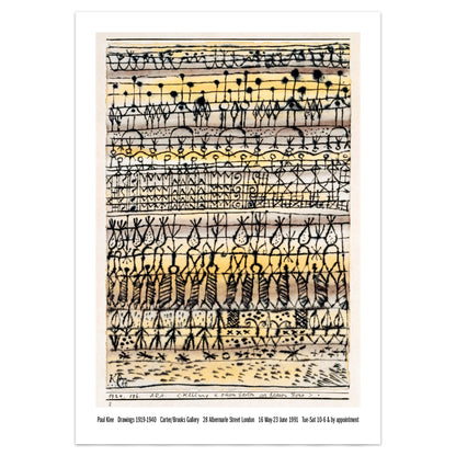 Paul Klee Print - Exhibition Poster - Macaw Cooling In A Garden In The Hot Zone